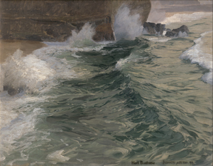Lot 6138, Auction  126, Boehme, Karl Theodor, Stürmische See an der Küste bei Biarritz