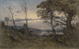 Lot 6167, Auction  126, Harpignies, Henri Joseph, Abendstimmung über einer Flusslandschaft