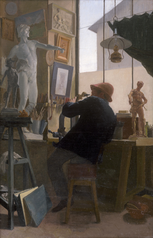 Lot 6170, Auction  126, Französisch, um 1880. Bildhauer in seinem Atelier