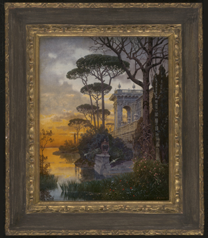 Los 6185 - Knab, Ferdinand - Italienische Villa im Abendrot - 1 - thumb