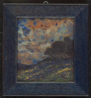 Los 6189 - Lechter, Melchior - "Wiesenlandschaft": Rote Wolken - 1 - thumb