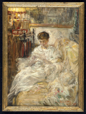 Los 6219 - Osteuropäisch - 1917. Interieur mit lesender Dame - 1 - thumb