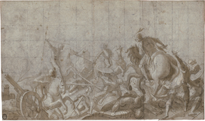 Lot 6515, Auction  126, Italienisch, spätes 16. Jh. Reiterschlacht
