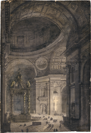 Lot 6583, Auction  126, Desprez, Louis-Jean - zugeschrieben, Illumination de la Croix de Saint-Pierre