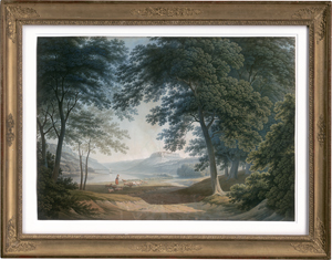 Los 6631 - Hammer, Christian Gottlob - Das Elbtal mit Blick auf die Königsnase in der Sächsischen Schweiz - 1 - thumb