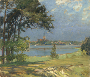 Lot 8156, Auction  126, Kuphal, Walter, Blick über den Ruppiner See auf Neuruppin