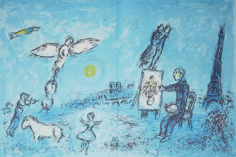 Lot 3044, Auction  126, Derrière le Miroir und Chagall, Marc - Illustr., No. 246. Chagall