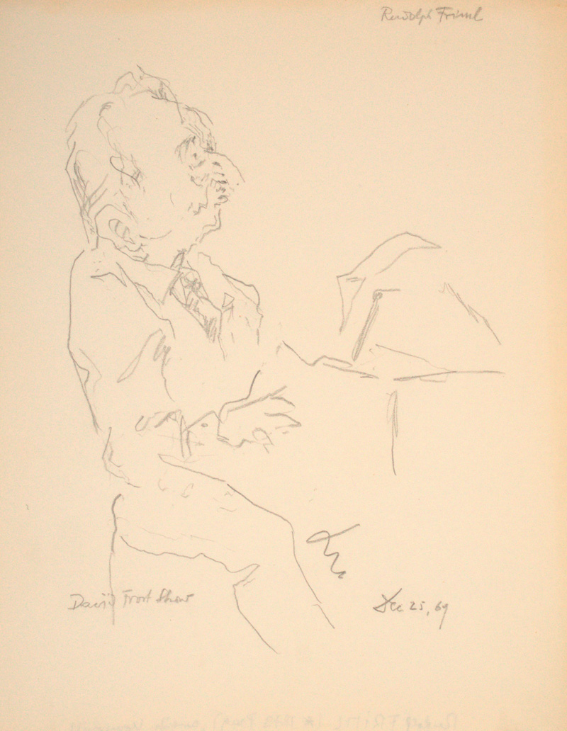 Lot 3073, Auction  126, Dolbin, Benedikt Fred, Portait von Rudolf Friml