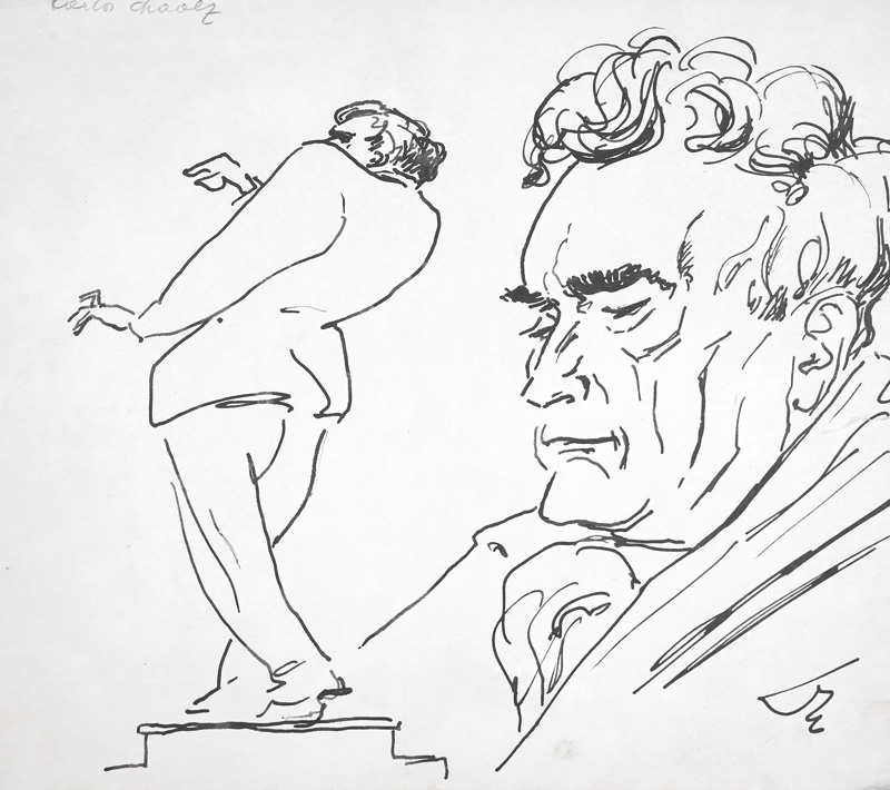 Lot 3074, Auction  126, Dolbin, Benedikt Fred, Portrait von Carlos Chavez