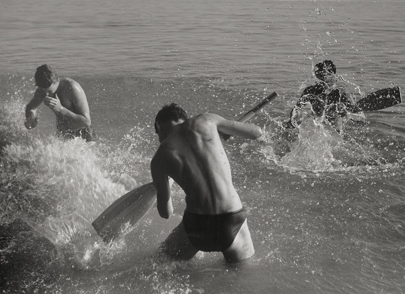 Lot 4169, Auction  126, List, Herbert, Young men in water