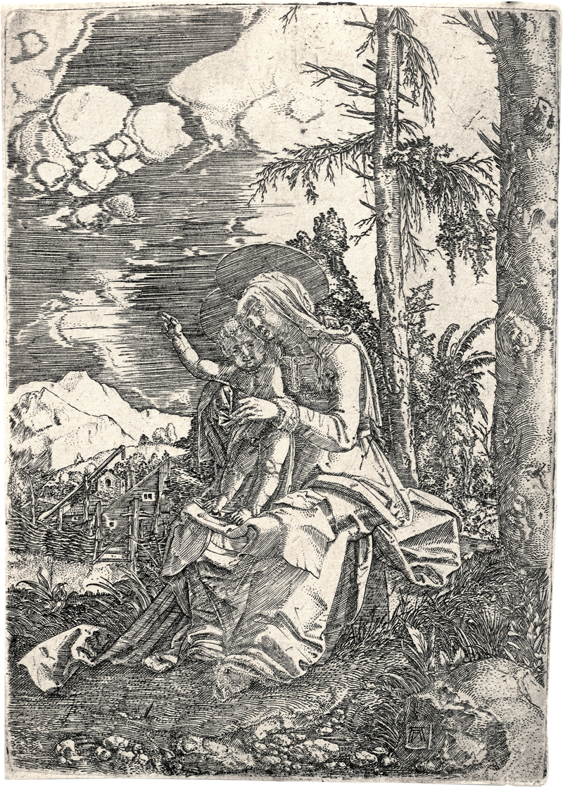 Lot 5006, Auction  126, Altdorfer, Albrecht, Die Jungfrau mit dem segnenden Kind in einer Landschaft