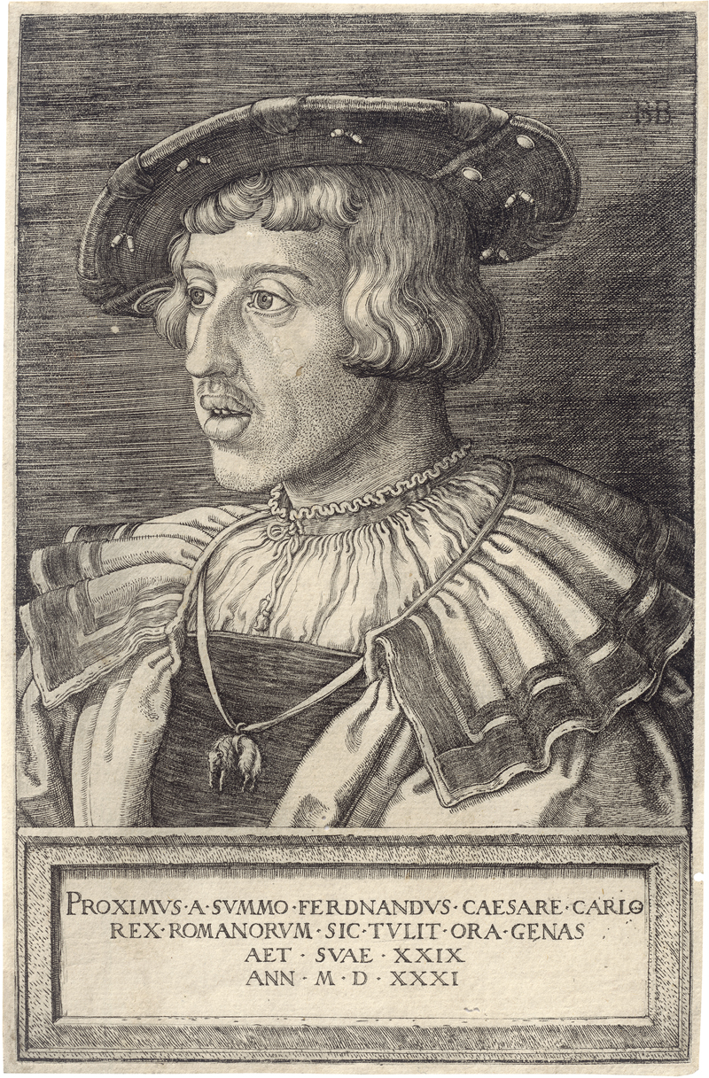 Lot 5016, Auction  126, Beham, Barthel, Bildnis Kaiser Ferdinand