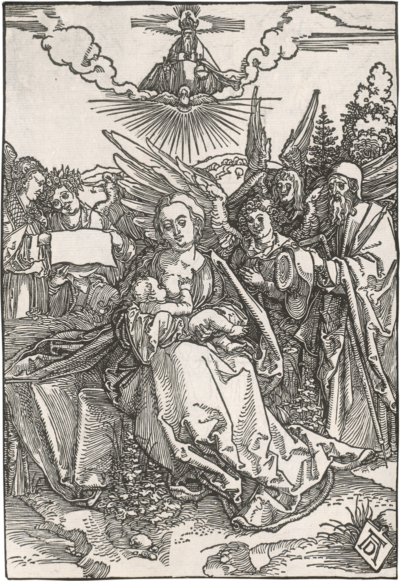 Lot 5103, Auction  126, Dürer, Albrecht, Die Heilige Familie mit fünf Engeln
