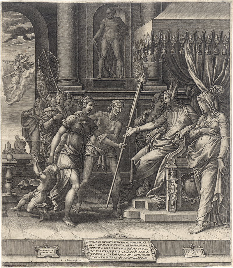 Lot 5123, Auction  126, Ghisi, Giorgio, Die Verleumdung des Apelles