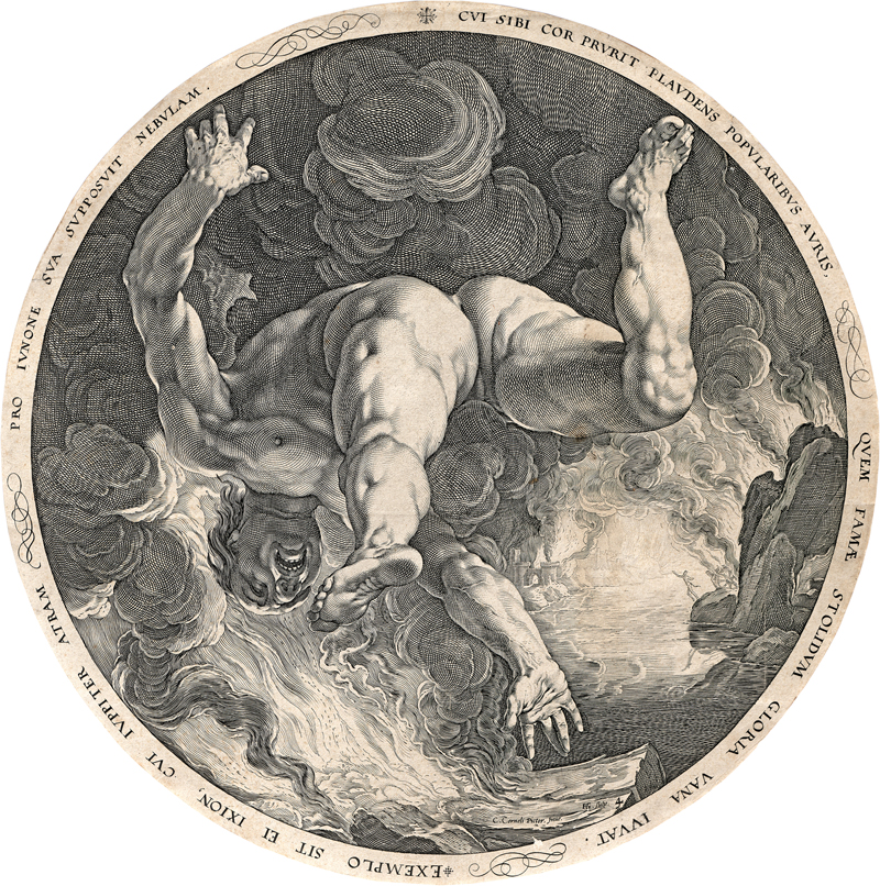 Lot 5127, Auction  126, Goltzius, Hendrick, Der Sturz des Ixion.