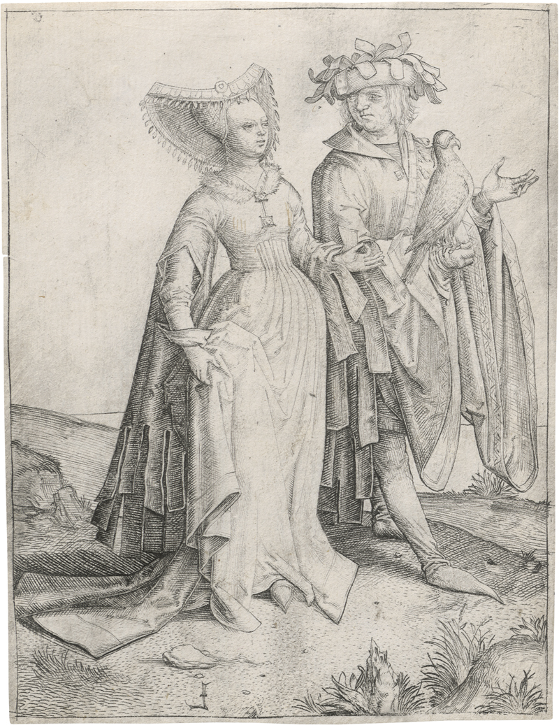 Lot 5160, Auction  126, Leyden, Lucas van, Der Kavalier mit dem Falken und der Edeldame