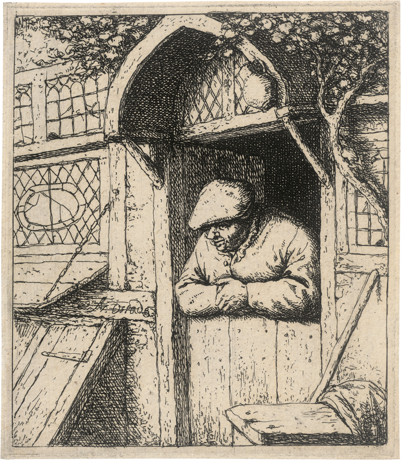 Lot 5180, Auction  126, Ostade, Adriaen van, Der Bauer in der Haustür