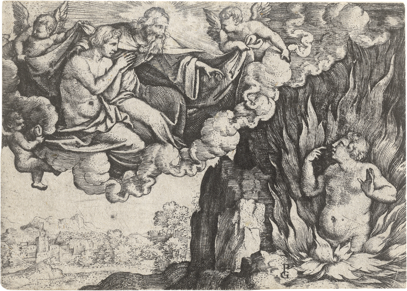 Lot 5187, Auction  126, Pencz, Georg, Die Parabel des reichen Mannes und des armen Lazarus