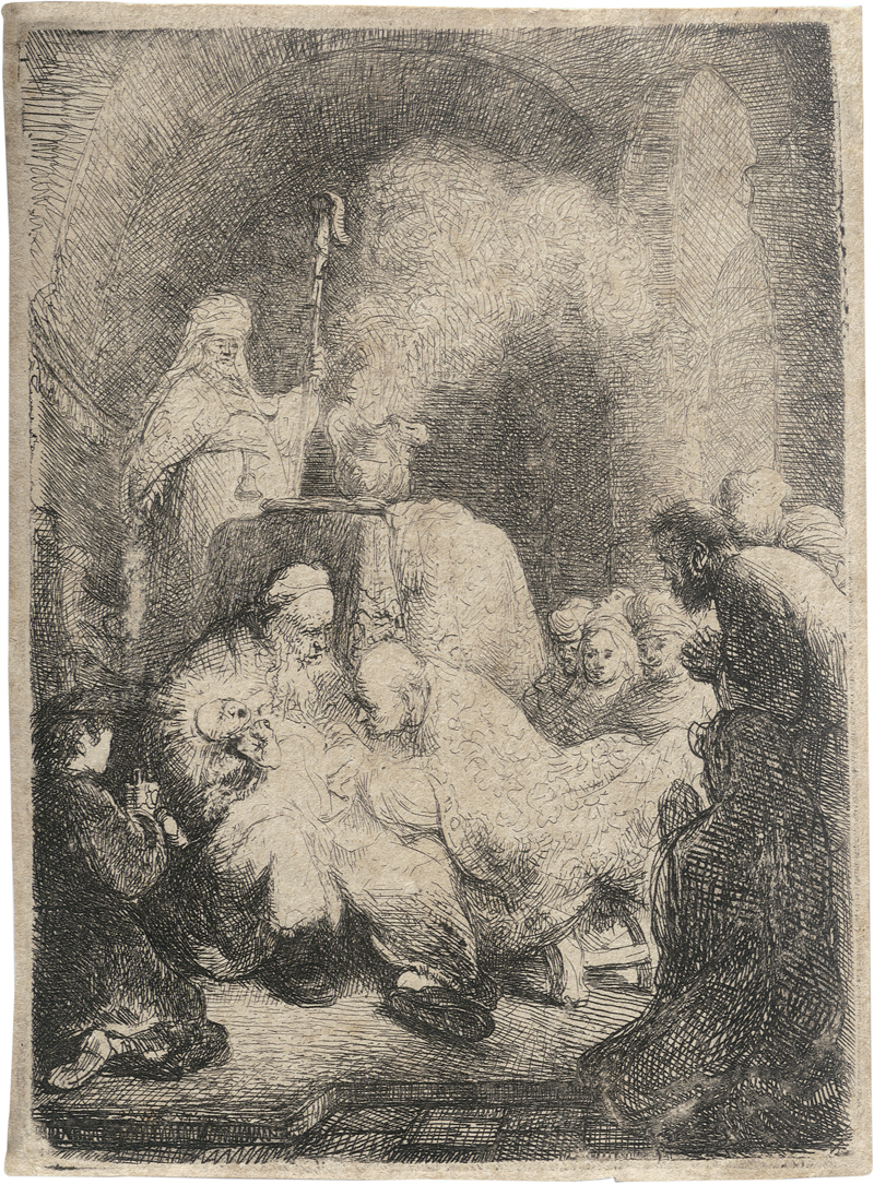 Lot 5193, Auction  126, Rembrandt Harmensz. van Rijn, Die Beschneidung: kleine Platte