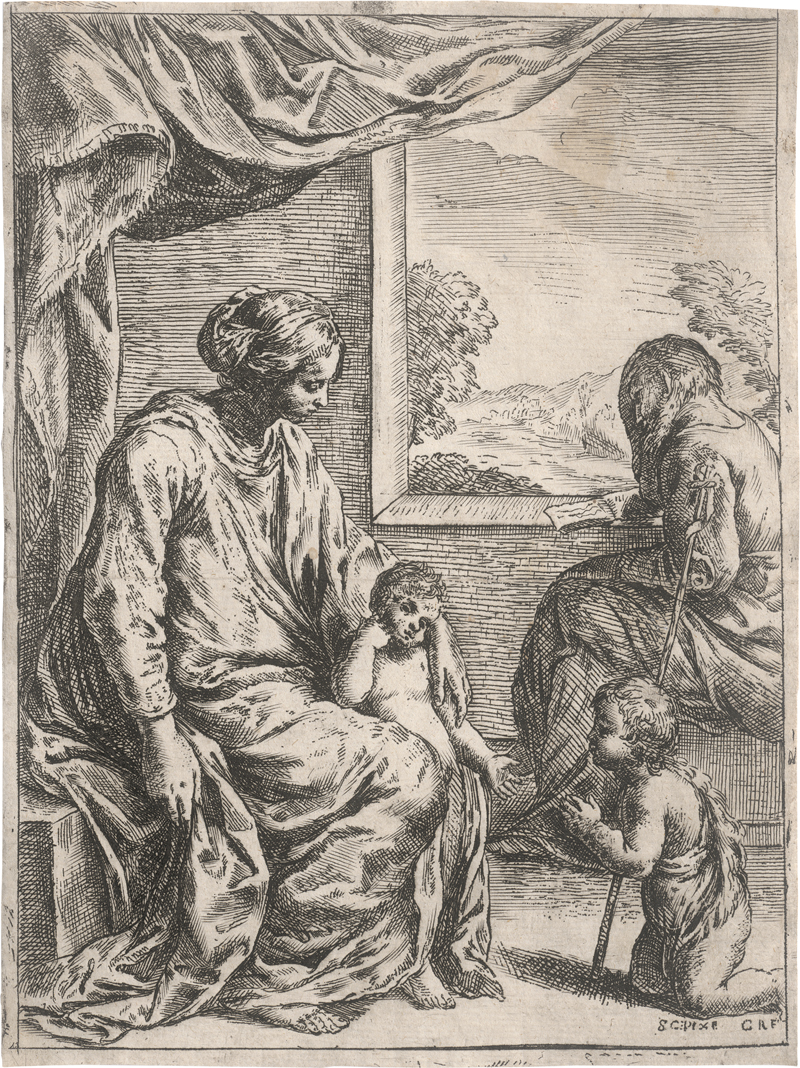 Lot 5214, Auction 126, Ridolfi, Carlo, Die Hl. Familie mit dem Johannesknaben