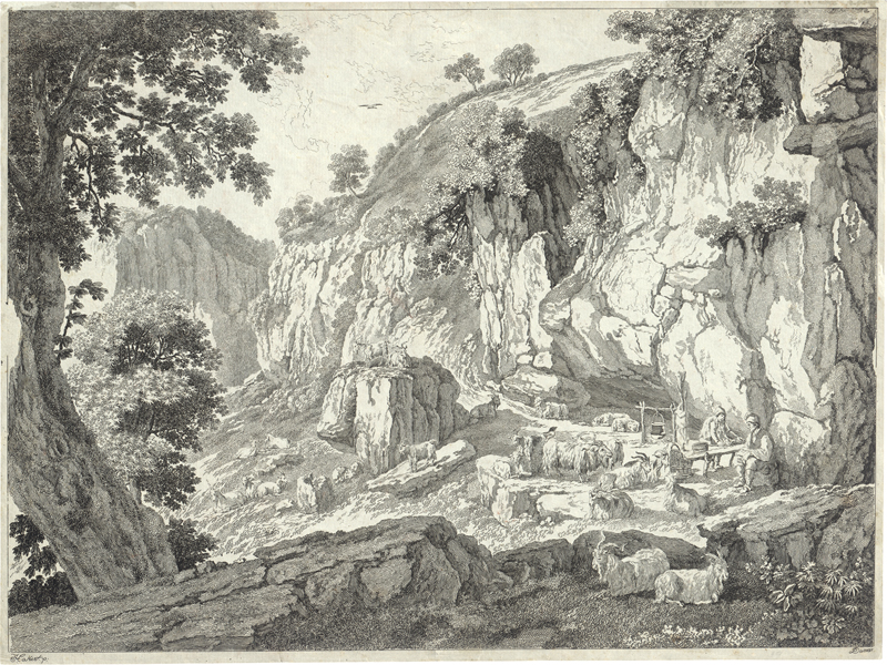 Lot 5287, Auction  126, Dunker, Balthasar Anton, Arkadische Landschaft mit rastenden Hirten