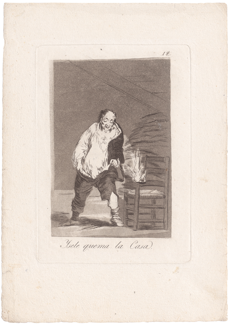 Lot 5292, Auction  126, Goya, Francisco de, Ysele quema la Casa