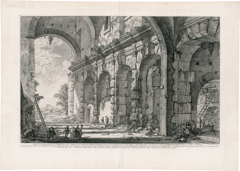 Lot 5318, Auction  126, Piranesi, Giovanni Battista, Veduta del Piano superiore del Serraglio delle Fiere