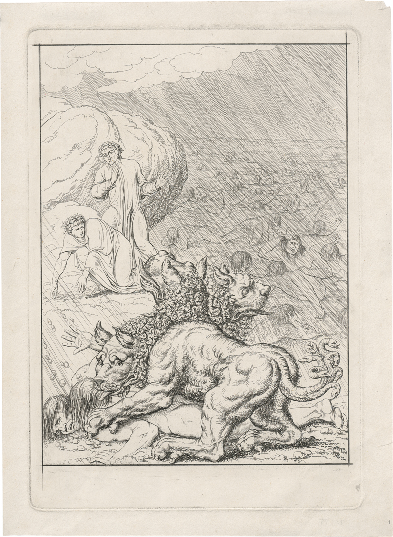 Lot 5348, Auction 126, Ademollo, Luigi, Dante und Vergil besänftigen Zerberus
