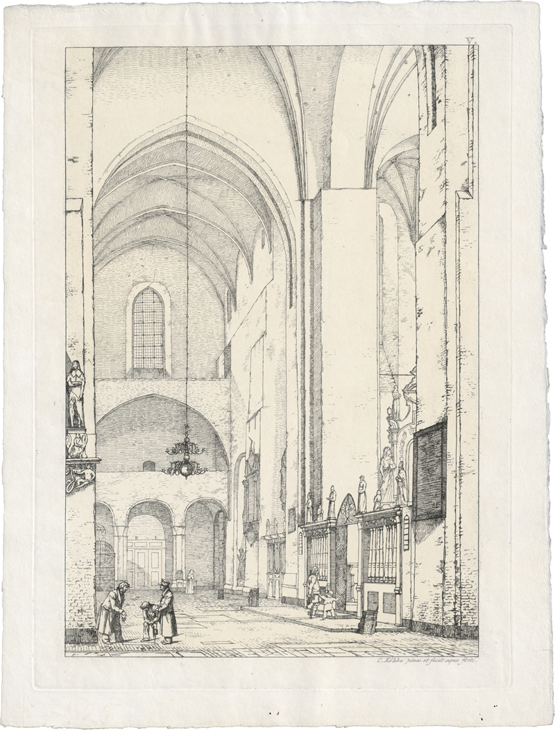 Lot 5391, Auction 126, Købke, Christen Schjellerup, Innenansicht des nördlichen Chorarms der Domkirche zu Århus