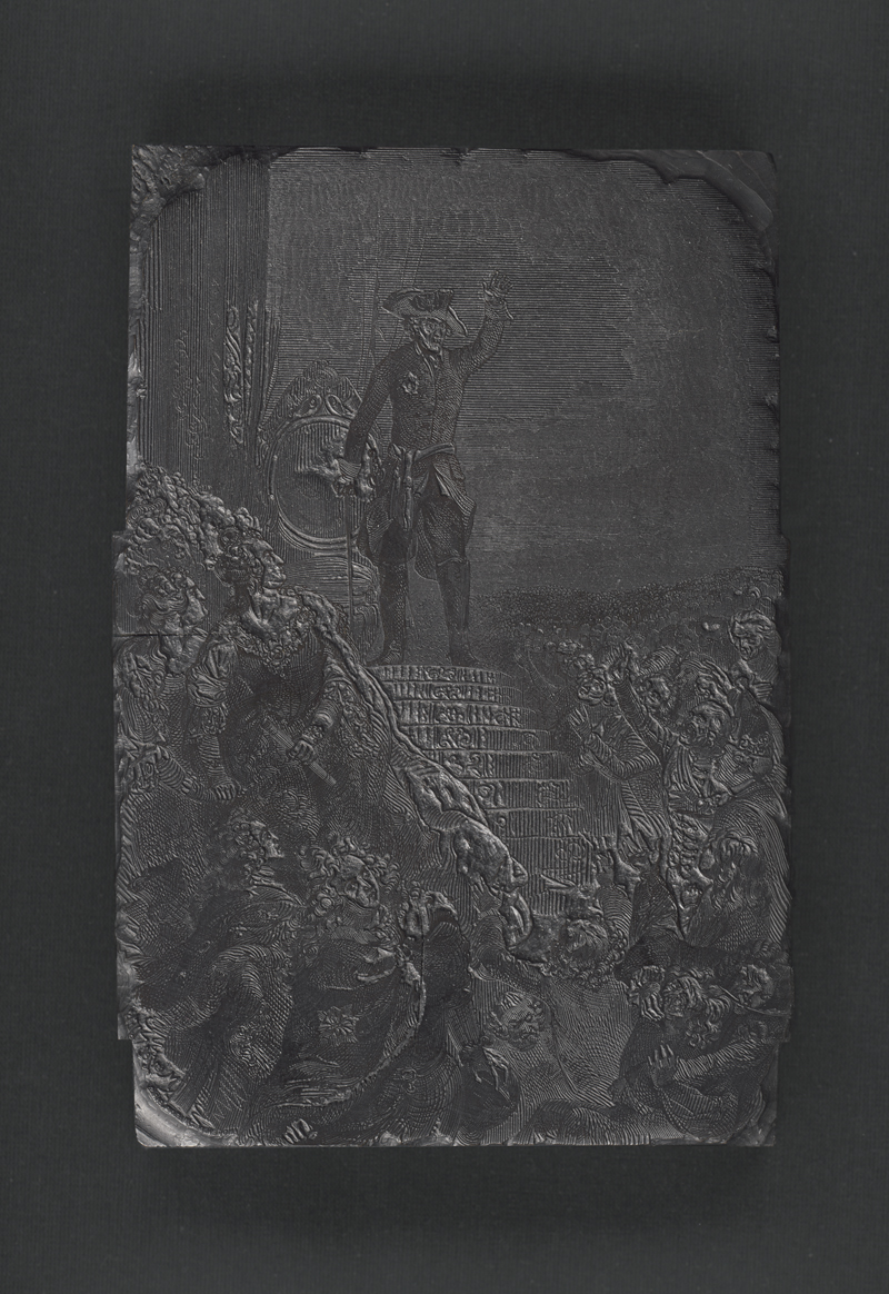 Lot 5397, Auction 126, Menzel, Adolph von, Friedrich über dem Volk und den besiegten Fürsten; Eine Gruppe von Offizieren...