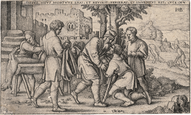 Lot 5494, Auction 126, Beham, Sebald, Die Geschichte des verlorenen Sohnes