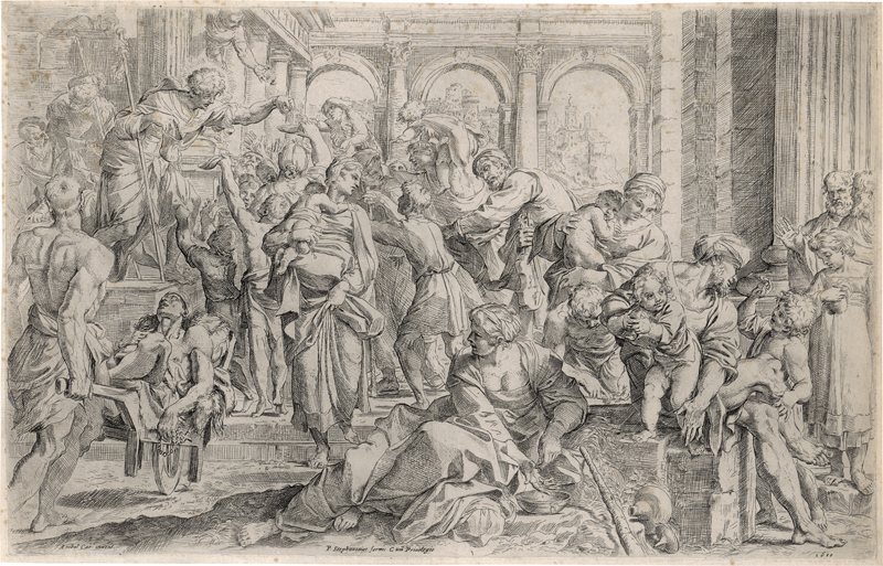 Lot 5512, Auction 126, Brizio, Francesco, Der hl. Rochus verteilt seine Habe an die Armen