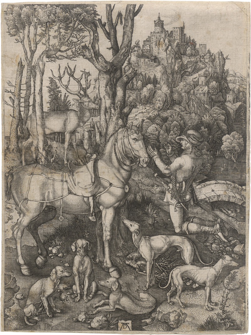 Lot 5548, Auction 126, Dürer, Albrecht - nach, Der hl. Hubertus, auch Eustachius genannt