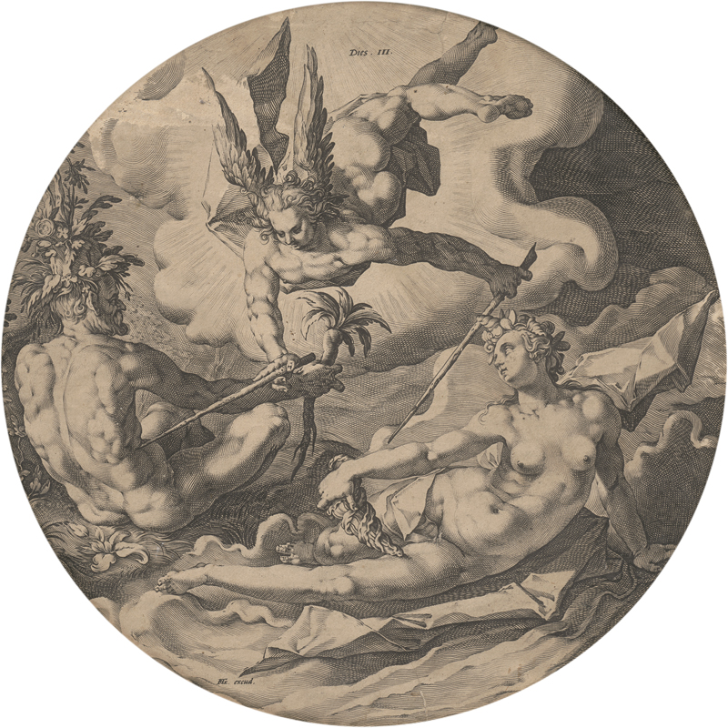 Lot 5631, Auction  126, Muller, Jan Harmensz., Dies III: Die Trennung von Wasser und Land