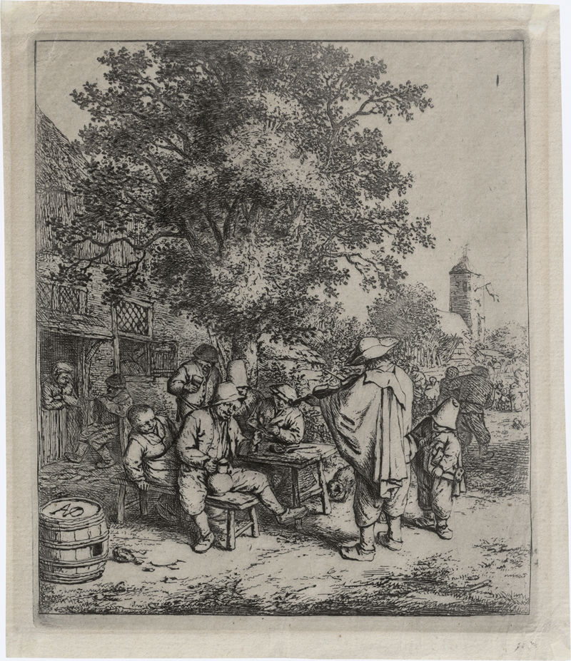 Lot 5642, Auction  126, Ostade, Adriaen van, Der Violinspieler und der kleine Leiermann
