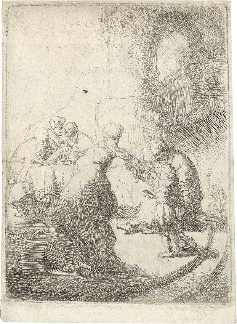 Lot 5666, Auction  126, Rembrandt Harmensz. van Rijn, Jesus als Knabe unter den Schriftgelehrten