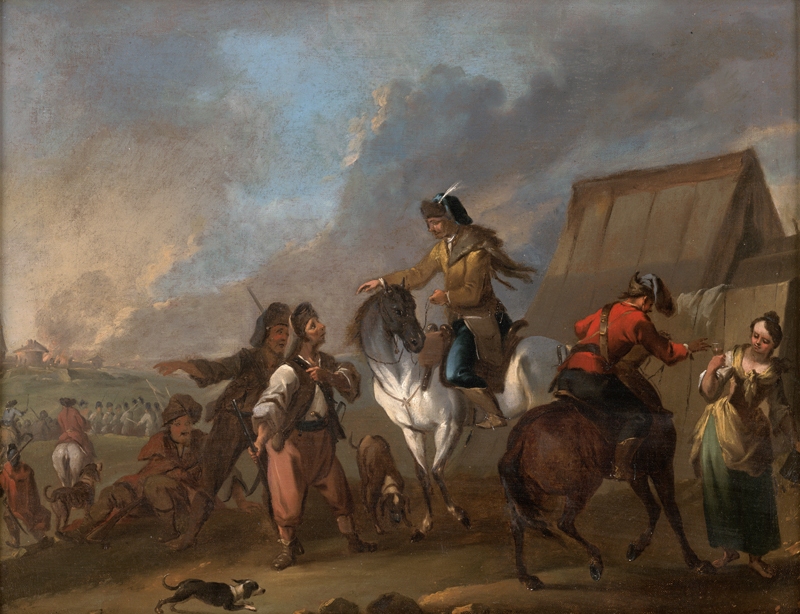 Lot 6029, Auction  126, Querfurt, August, Soldatenlager mit Marketenderin