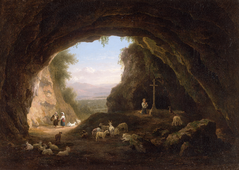 Lot 6087, Auction 126, Teerlink, Abraham, Ausblick aus einer Grotte in den Abruzzen