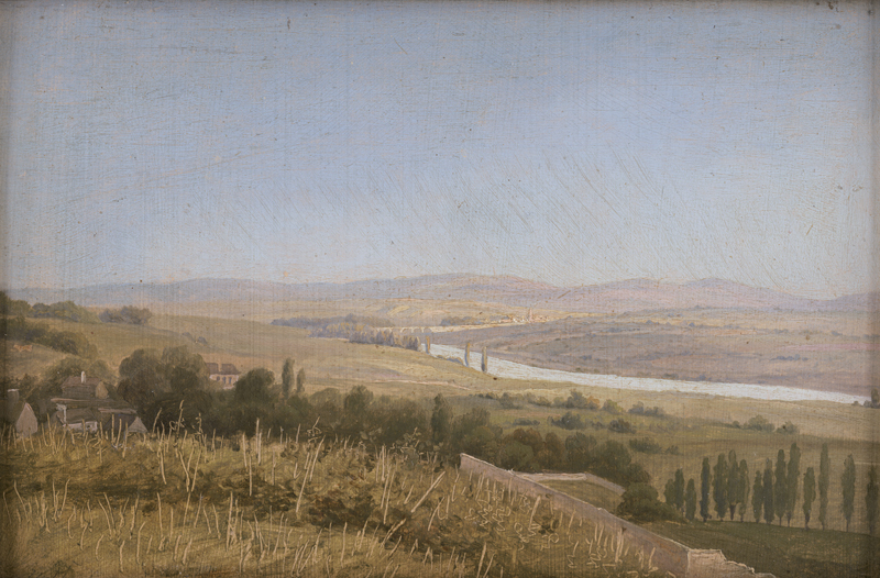 Lot 6095, Auction  126, Dänisch, um 1850. Blick auf das Tal der Rhône gegen Avignon
