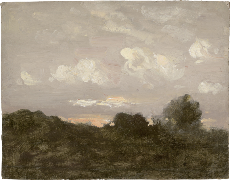 Lot 6100, Auction  126, Gille, Christian Friedrich, Wolken bei untergehender Sonne