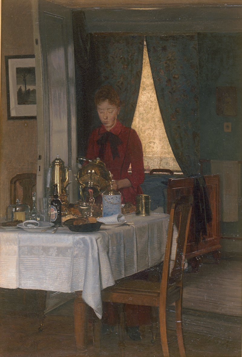 Lot 6159, Auction 126, Vermehren, Gustav, Ved Kaffen