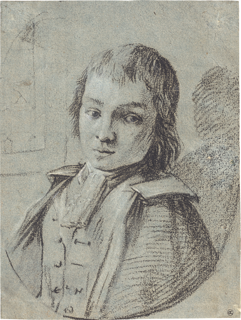 Lot 6591, Auction  126, Französisch, 18. Jh. Bildnis eines jungen Edelmanns mit Cape und Halsschal