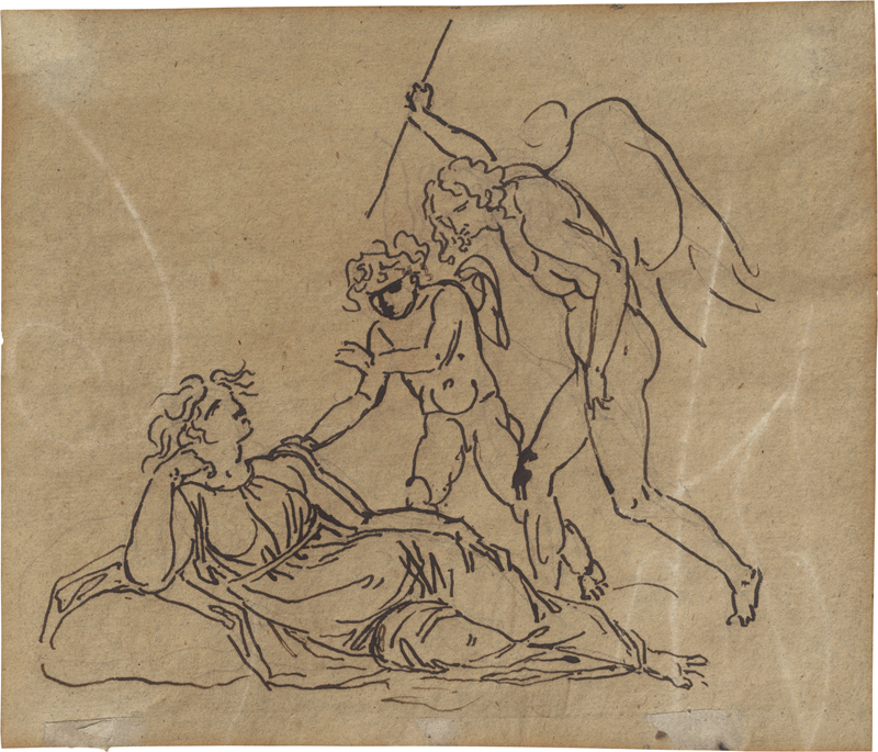 Lot 6613, Auction  126, Abildgaard, Nicolai Abraham, Amor besucht die schlafende Psyche