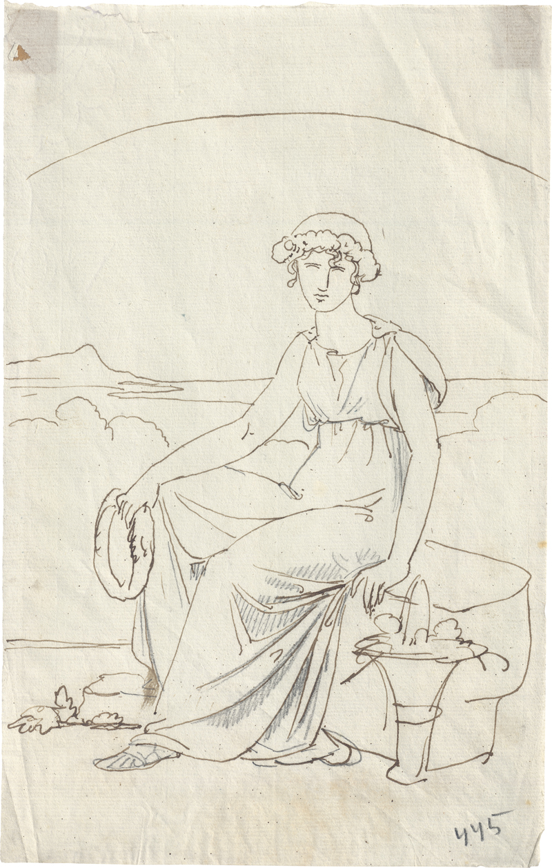 Lot 6615, Auction  126, Lund, Johann Ludvig Gebhard, Ida Brun als Flora vor einer Landschaft