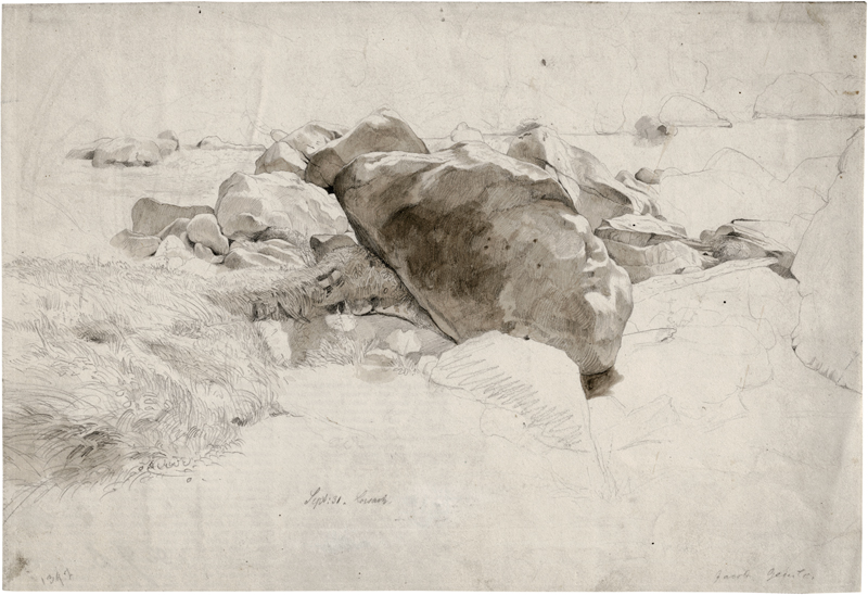 Lot 6648, Auction  126, Gensler, Jacob, Steingeröll im Loisachtal