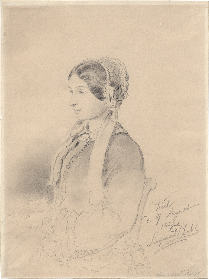 Lot 6650, Auction  126, Dahl, Siegwald Johannes, Porträt von Caroline Elisabeth Dahl, der älteren Schwester des Künstlers