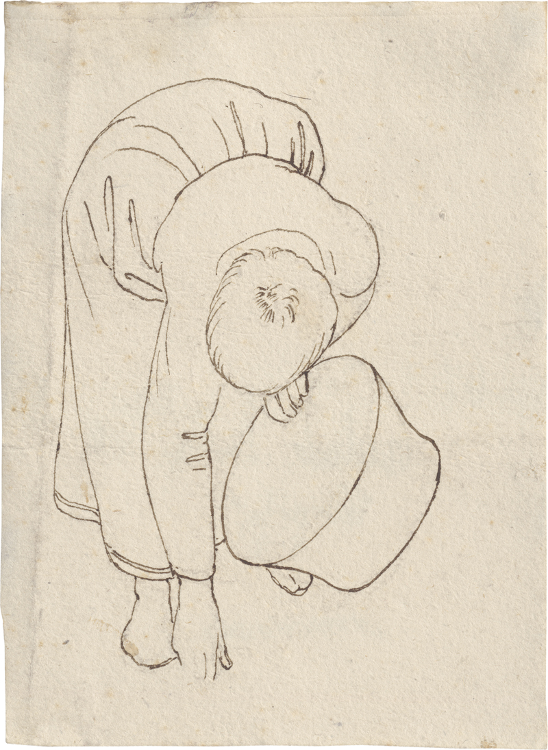 Lot 6655, Auction  126, Overbeck, Friedrich, Figurenstudie zur Mannalese