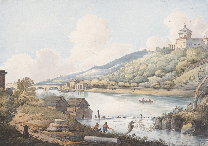 Lot 6659, Auction  126, Fryer, Edward H., Turin: Blick über den Po auf den Monte dei Cappuccini