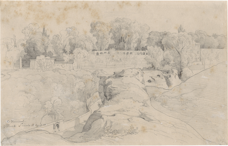 Lot 6666, Auction  126, Hummel, Carl Maria Nikolaus, Partie auf dem Monte Pincio in Rom