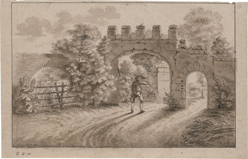 Lot 6682, Auction  126, Erhard, Johann Christoph, Eingangstor der Ruine Pillenreuth von innen
